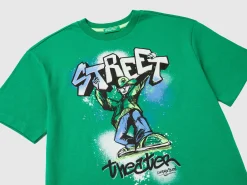 T-shirt with graffiti print