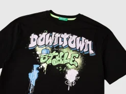 T-shirt with graffiti print