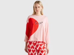 T-shirt with heart print