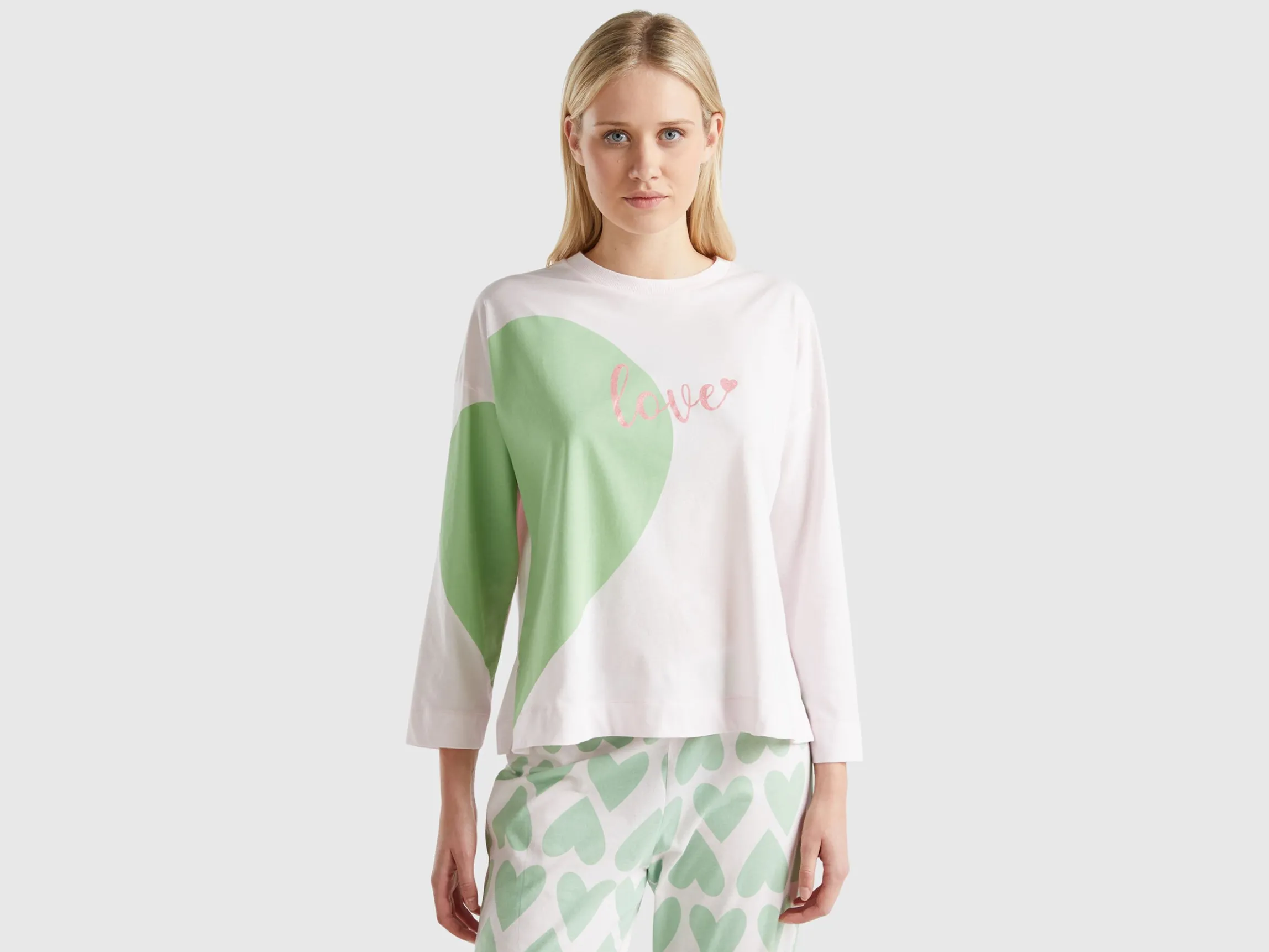 T-shirt with heart print