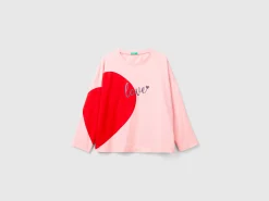 T-shirt with heart print