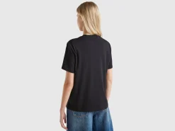 T-shirt with jewel effect applique