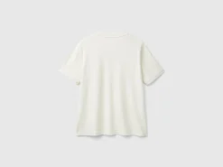 T-shirt with jewel effect applique
