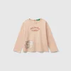 T-shirt with kitten print