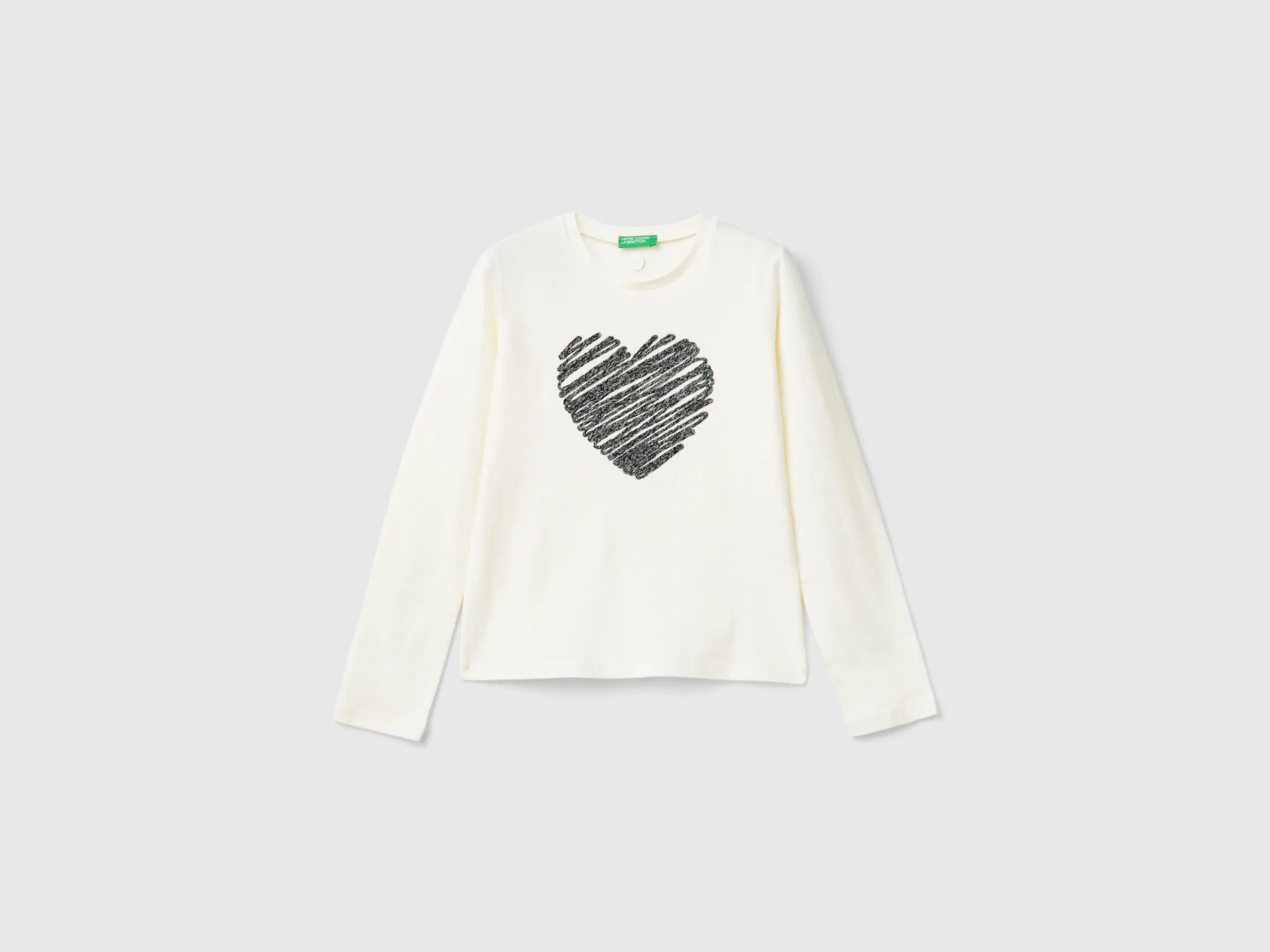 T-shirt with lurex embroidery