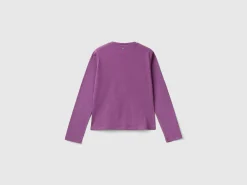 T-shirt with lurex embroidery