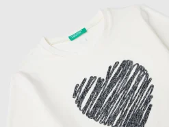 T-shirt with lurex embroidery