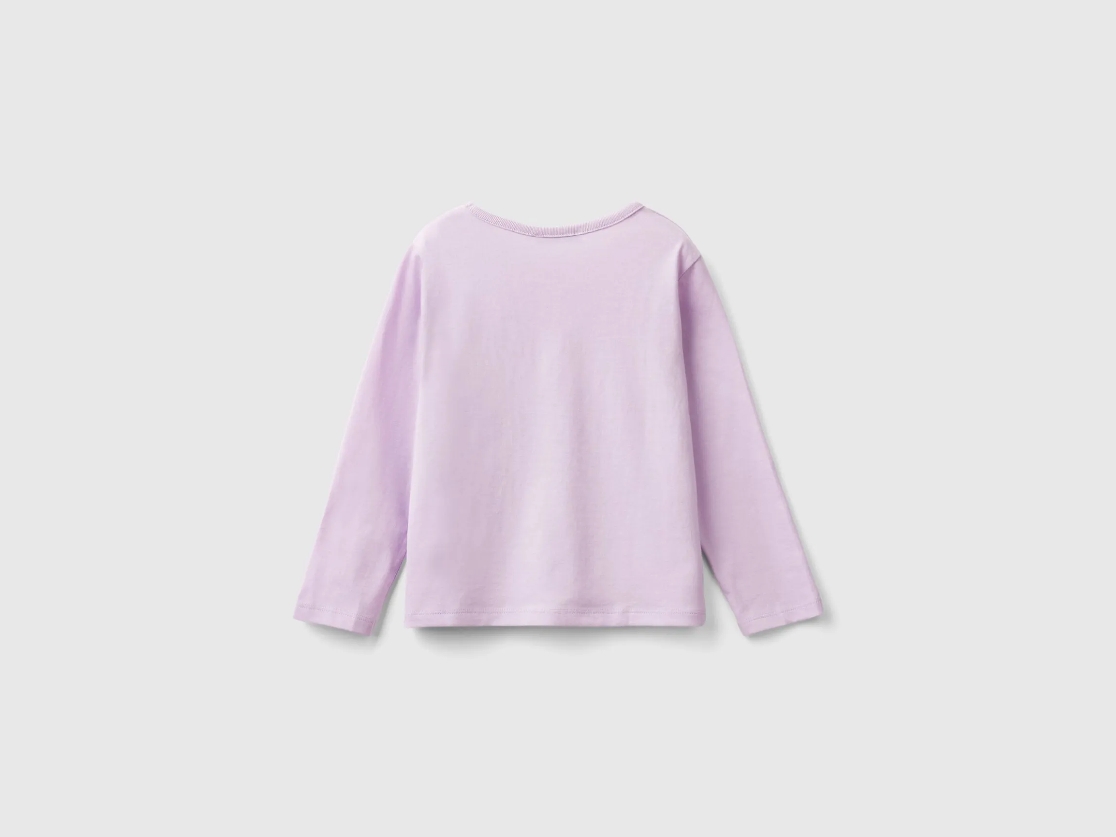 T-shirt with petal effect applique