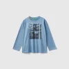 T-shirt with photographic print in organic cotton