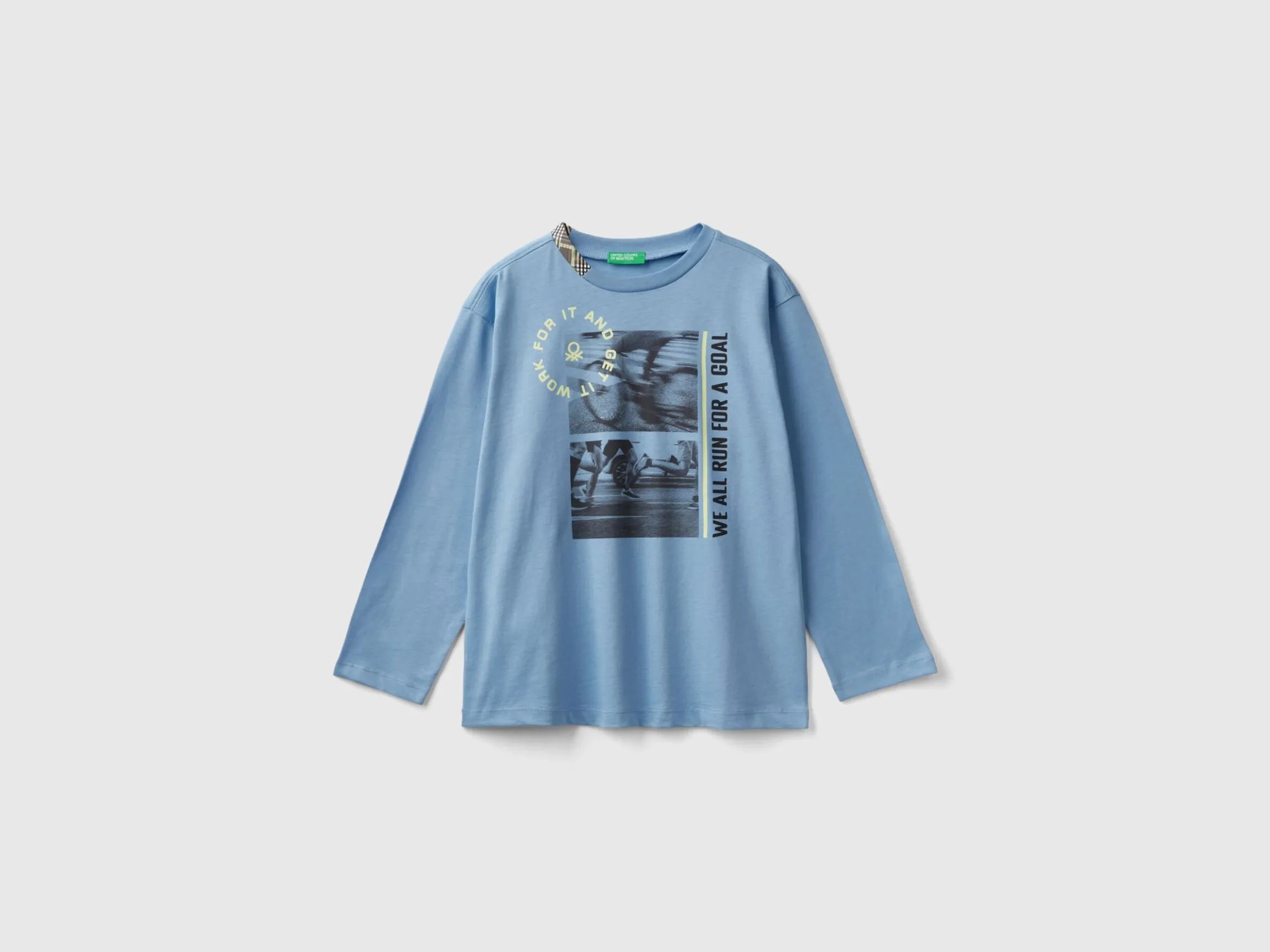 T-shirt with photographic print in organic cotton