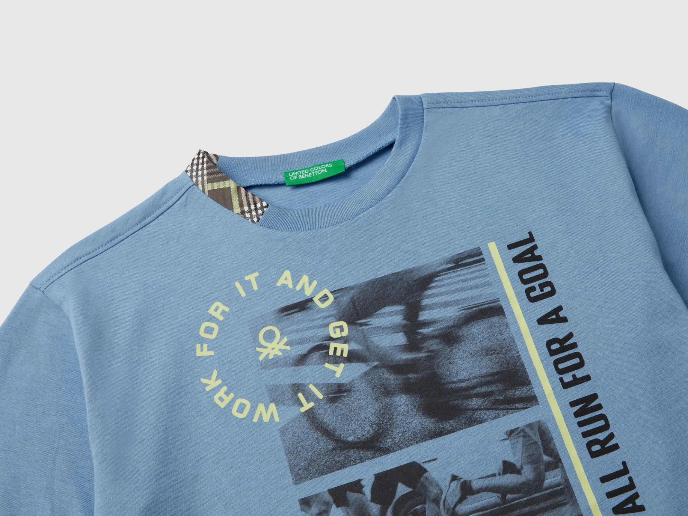 T-shirt with photographic print in organic cotton