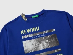 T-shirt with photographic print in organic cotton