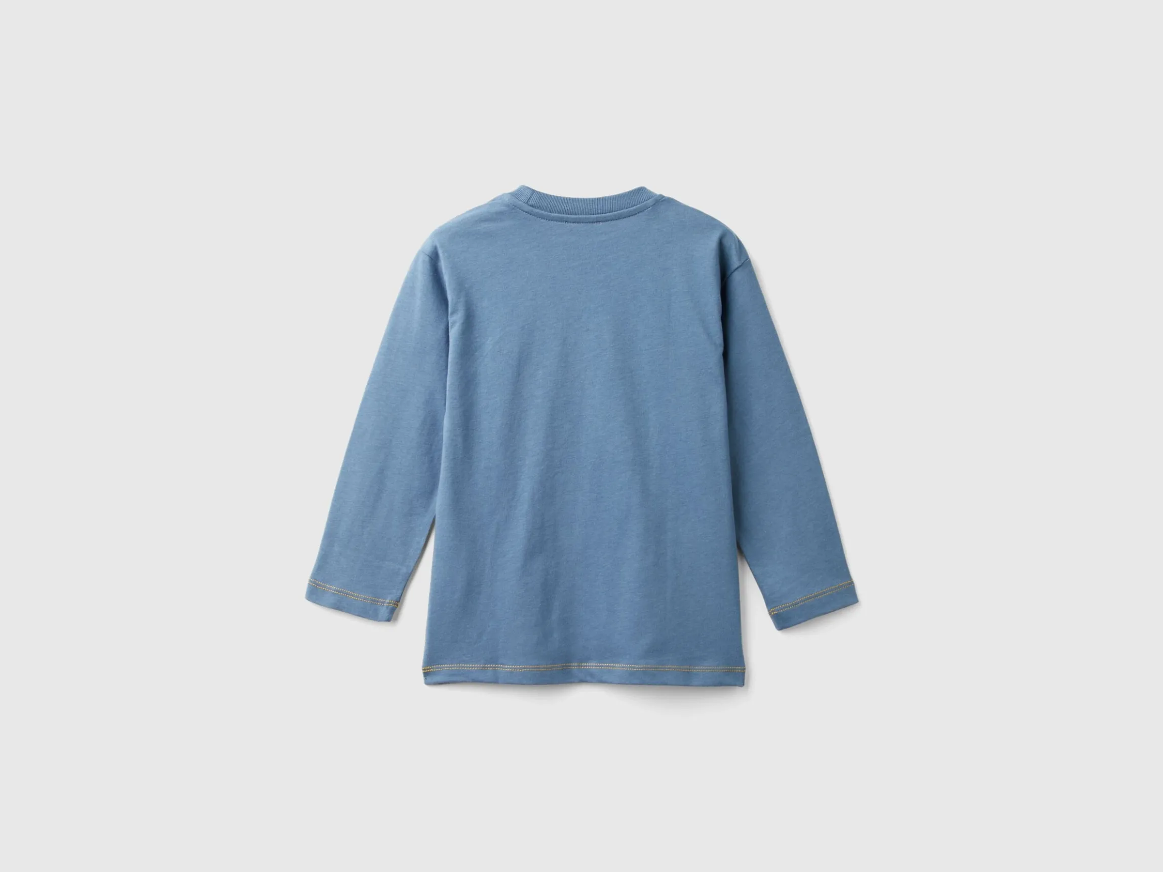 T-shirt with print and applique