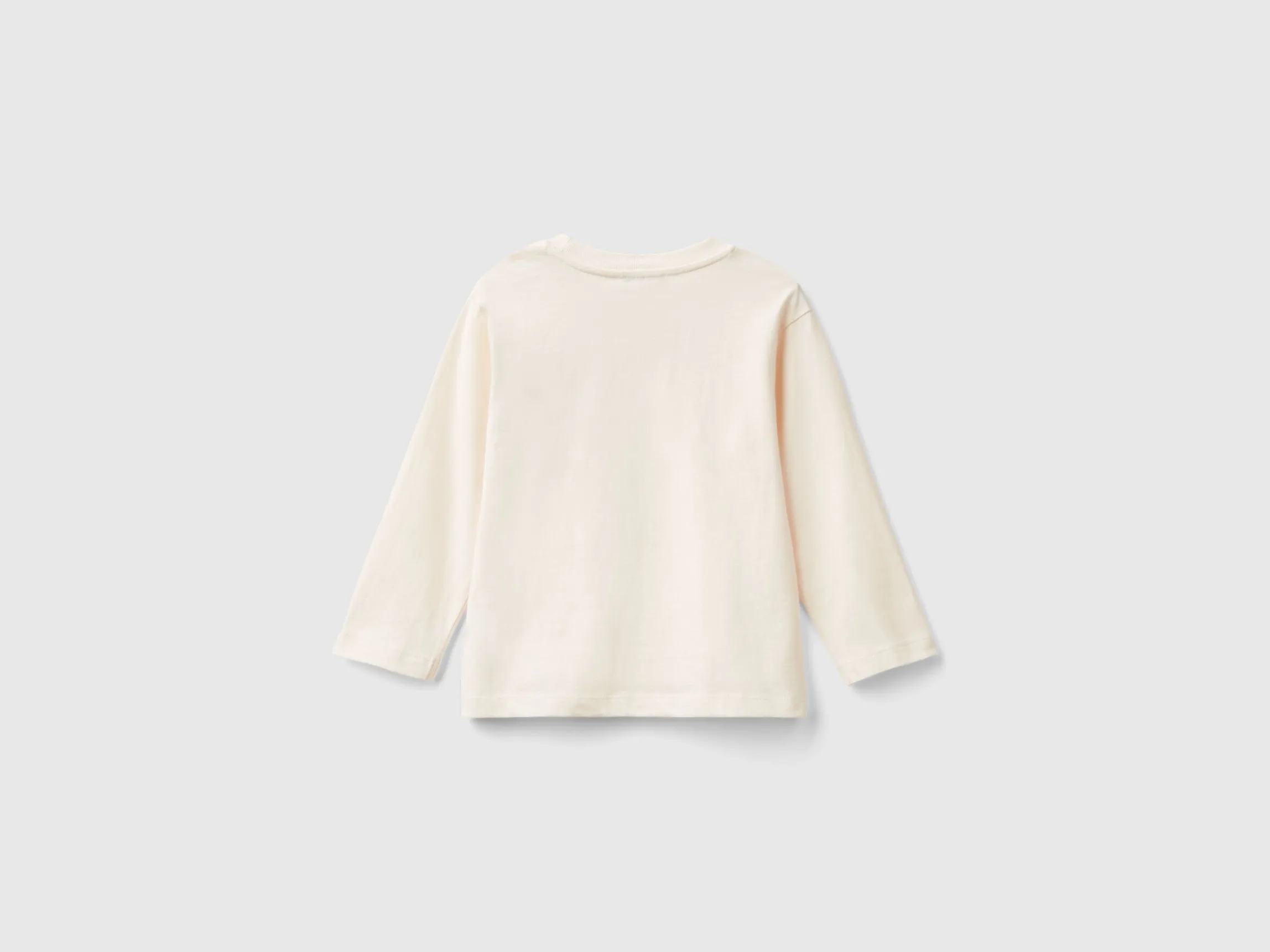T-shirt with print and applique