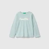 T-shirt with print and sequins