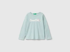 T-shirt with print and sequins