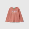 T-shirt with print and sequins