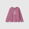 T-shirt with print and sequins