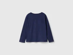 T-shirt with print and sequins