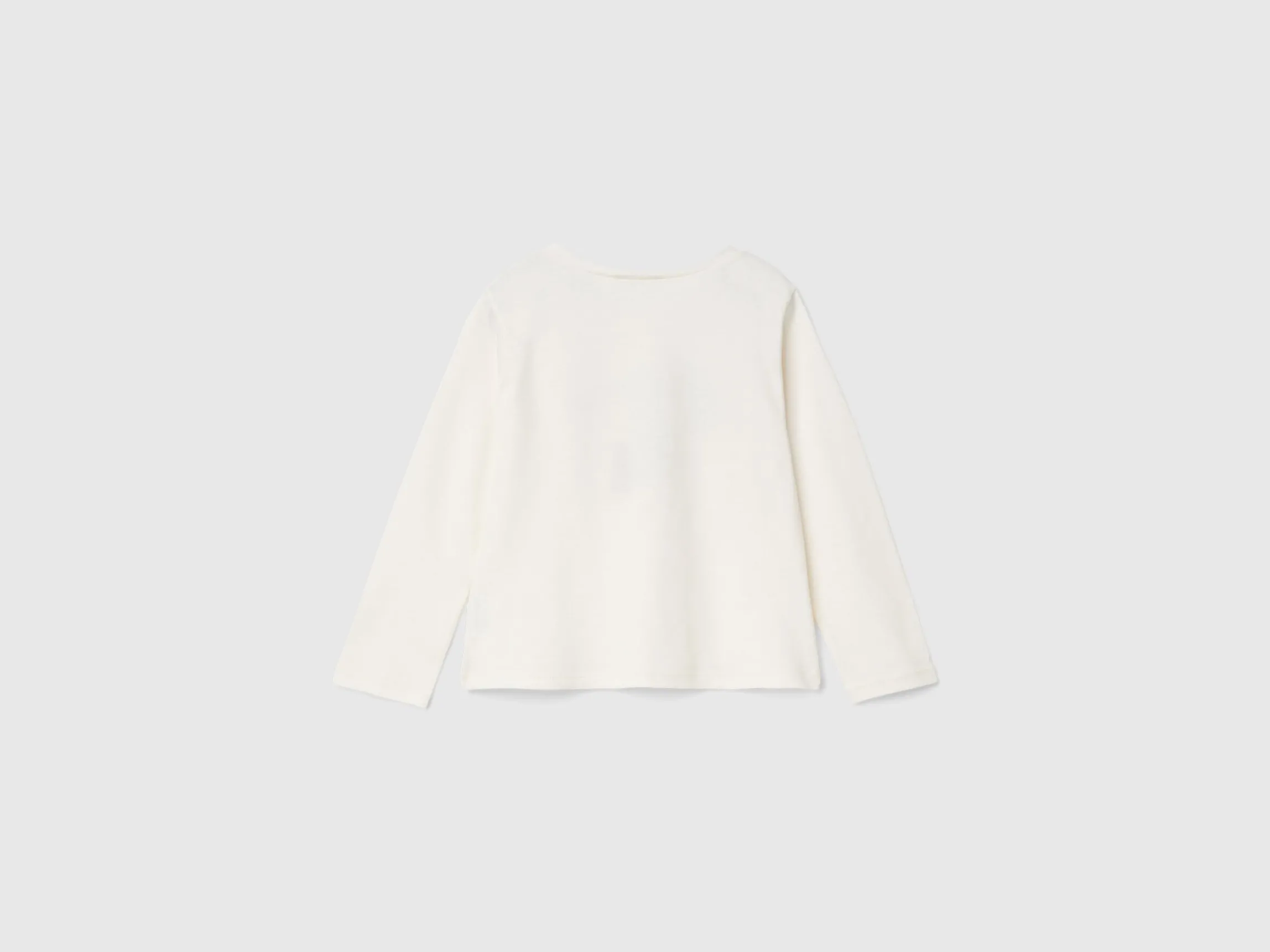T-shirt with print and tulle applique