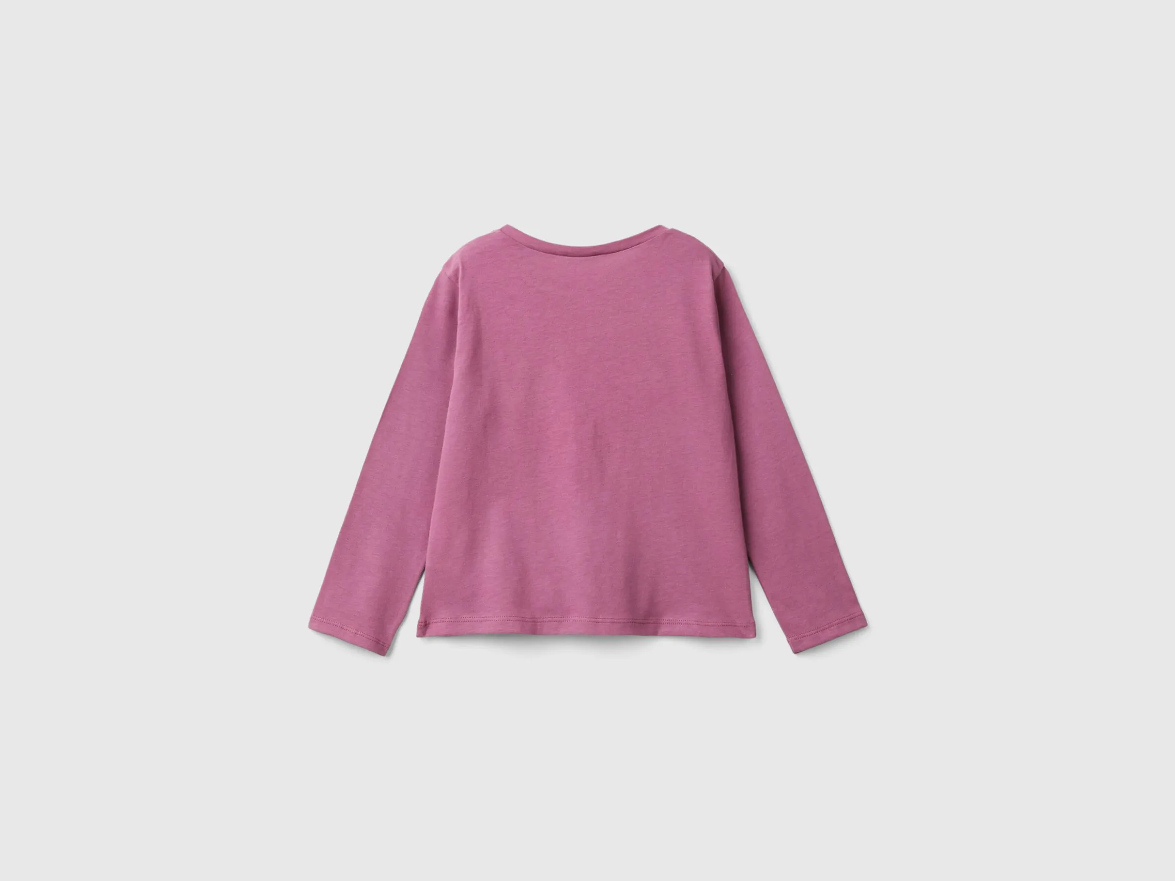 T-shirt with print and tulle applique