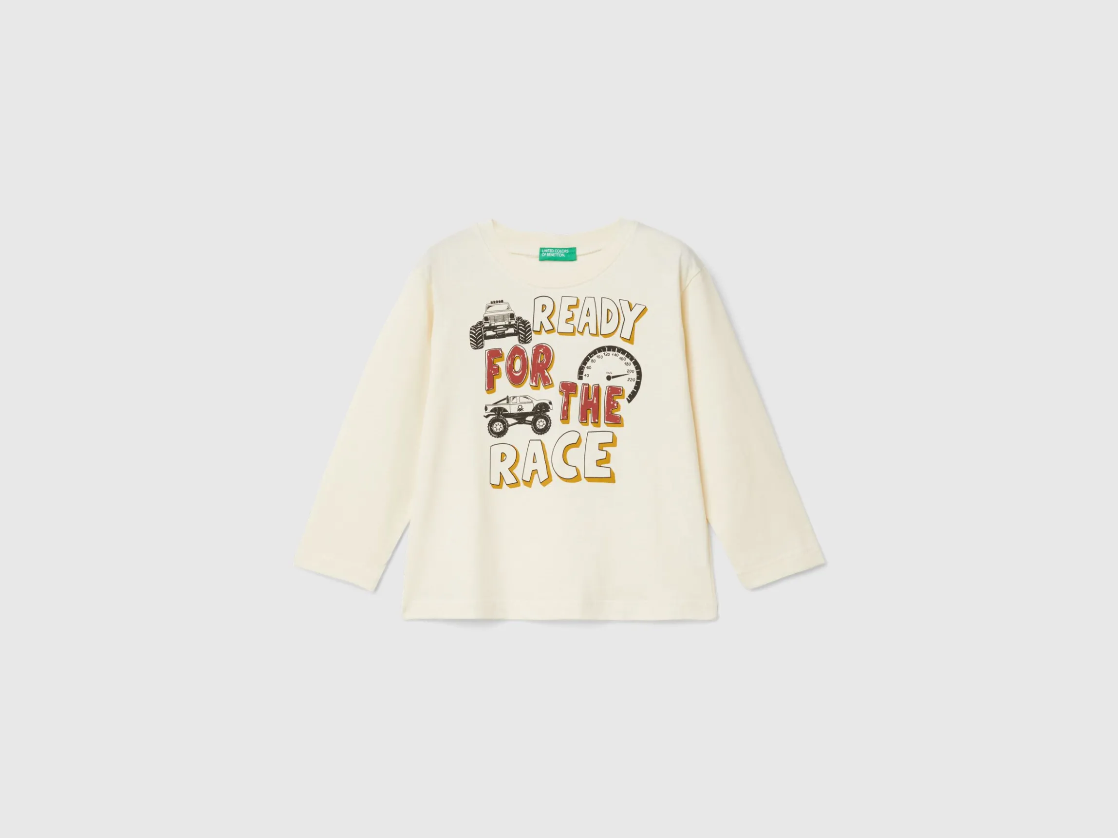 T-shirt with print in warm organic cotton