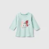 T-shirt with print in warm organic cotton