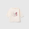 T-shirt with print in warm organic cotton