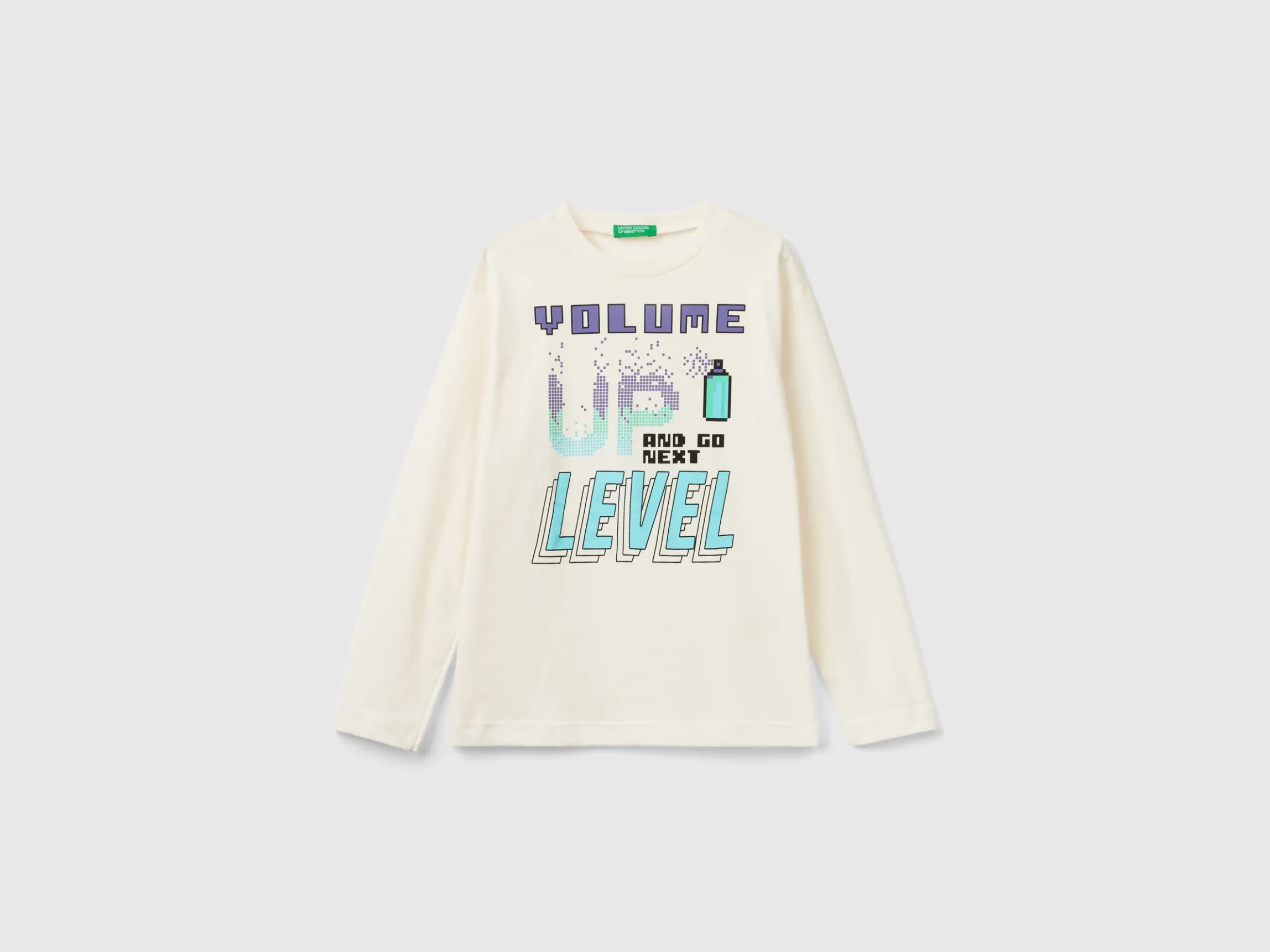 T-shirt with print in warm organic cotton