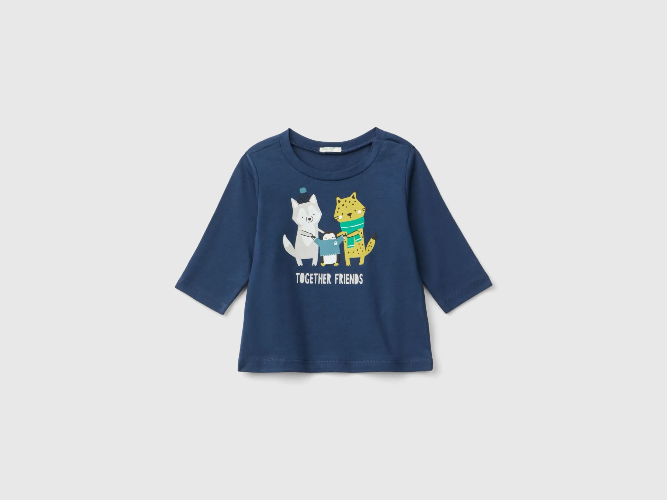T-shirt with print in warm organic cotton