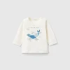 T-shirt with print in warm organic cotton
