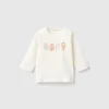 T-shirt with print in warm organic cotton