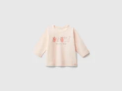 T-shirt with print in warm organic cotton