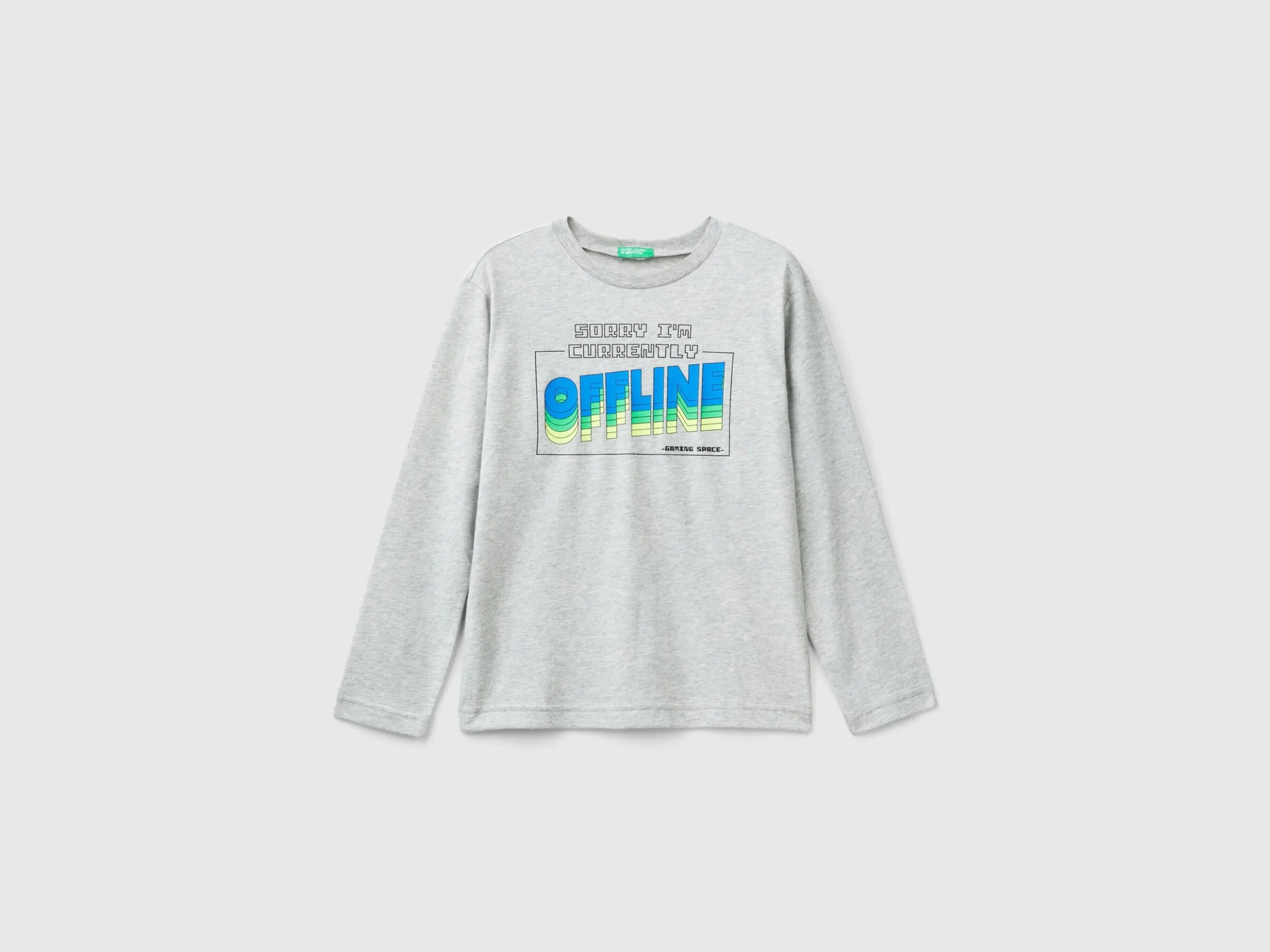 T-shirt with print in warm organic cotton