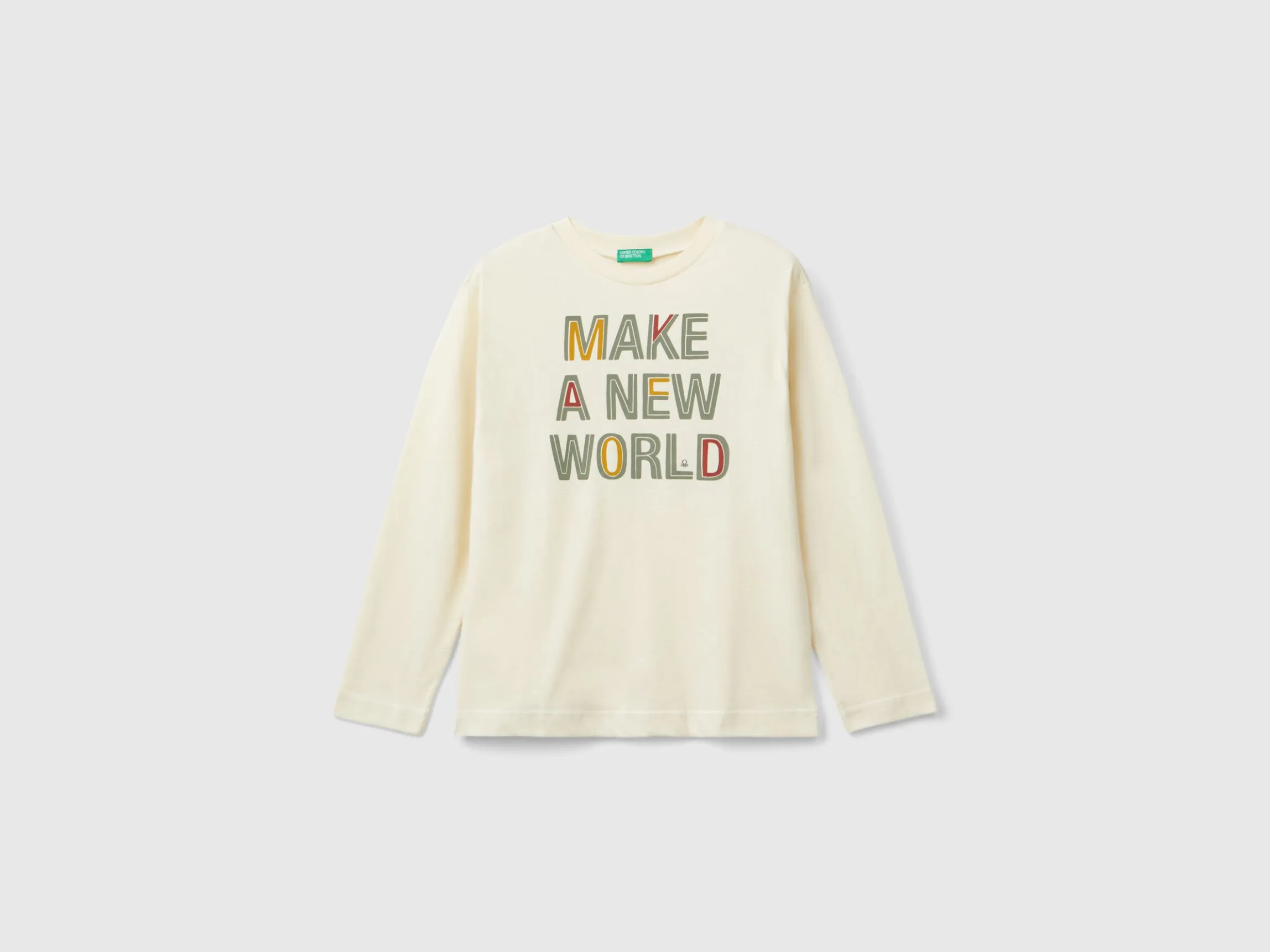 T-shirt with print in warm organic cotton