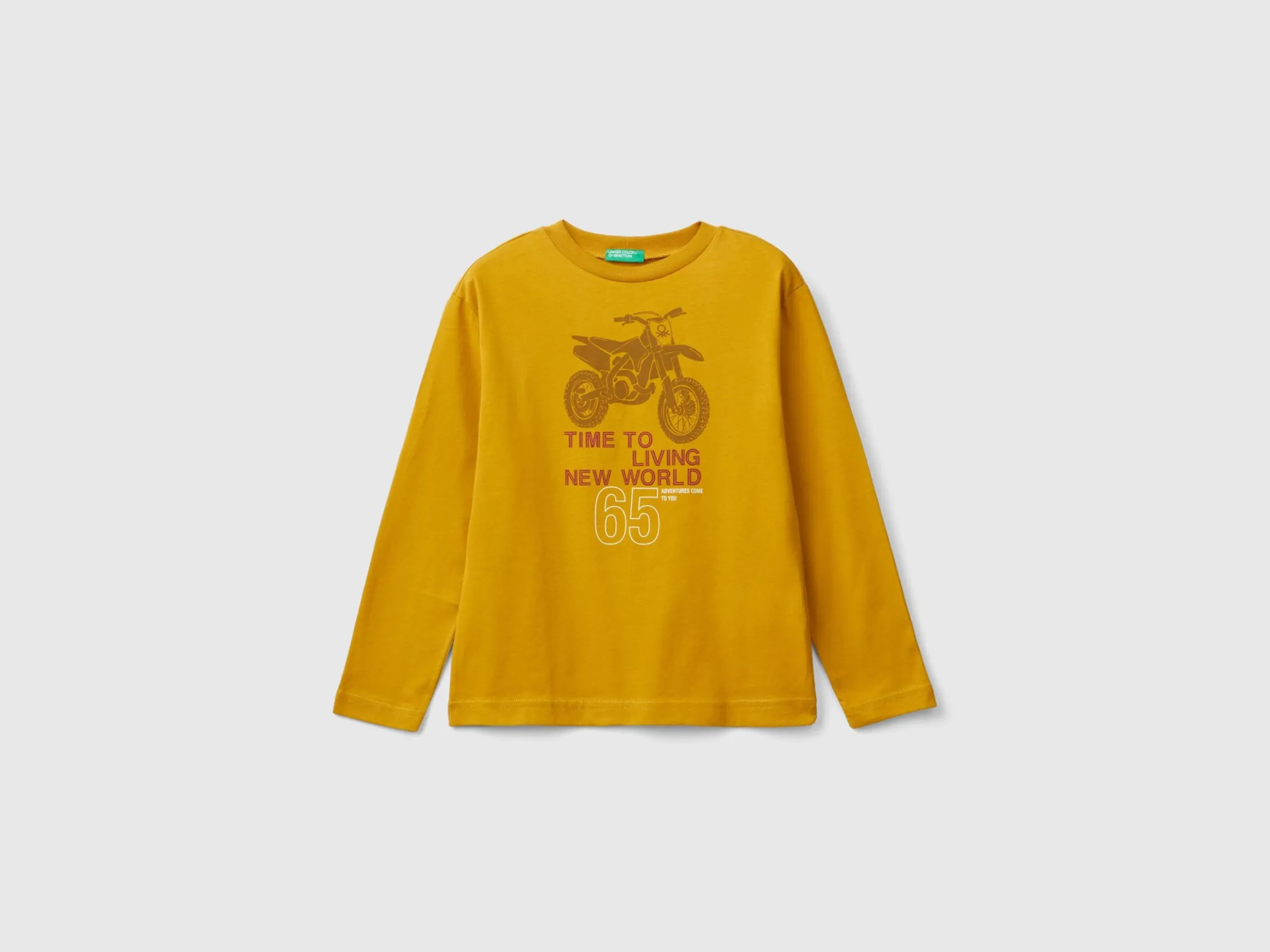 T-shirt with print in warm organic cotton