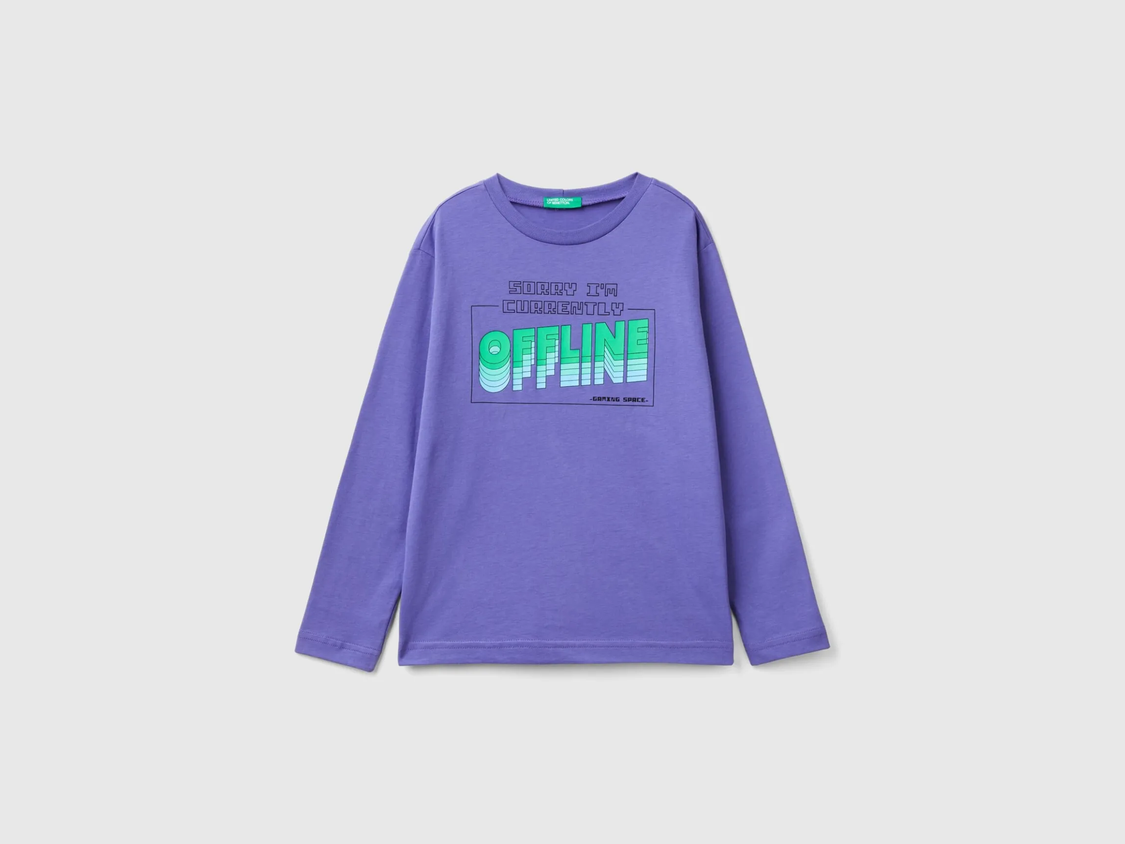 T-shirt with print in warm organic cotton