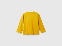 T-shirt with print in warm organic cotton