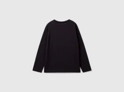 T-shirt with print in warm organic cotton