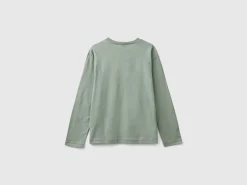 T-shirt with print in warm organic cotton
