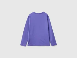 T-shirt with print in warm organic cotton