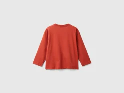 T-shirt with print in warm organic cotton