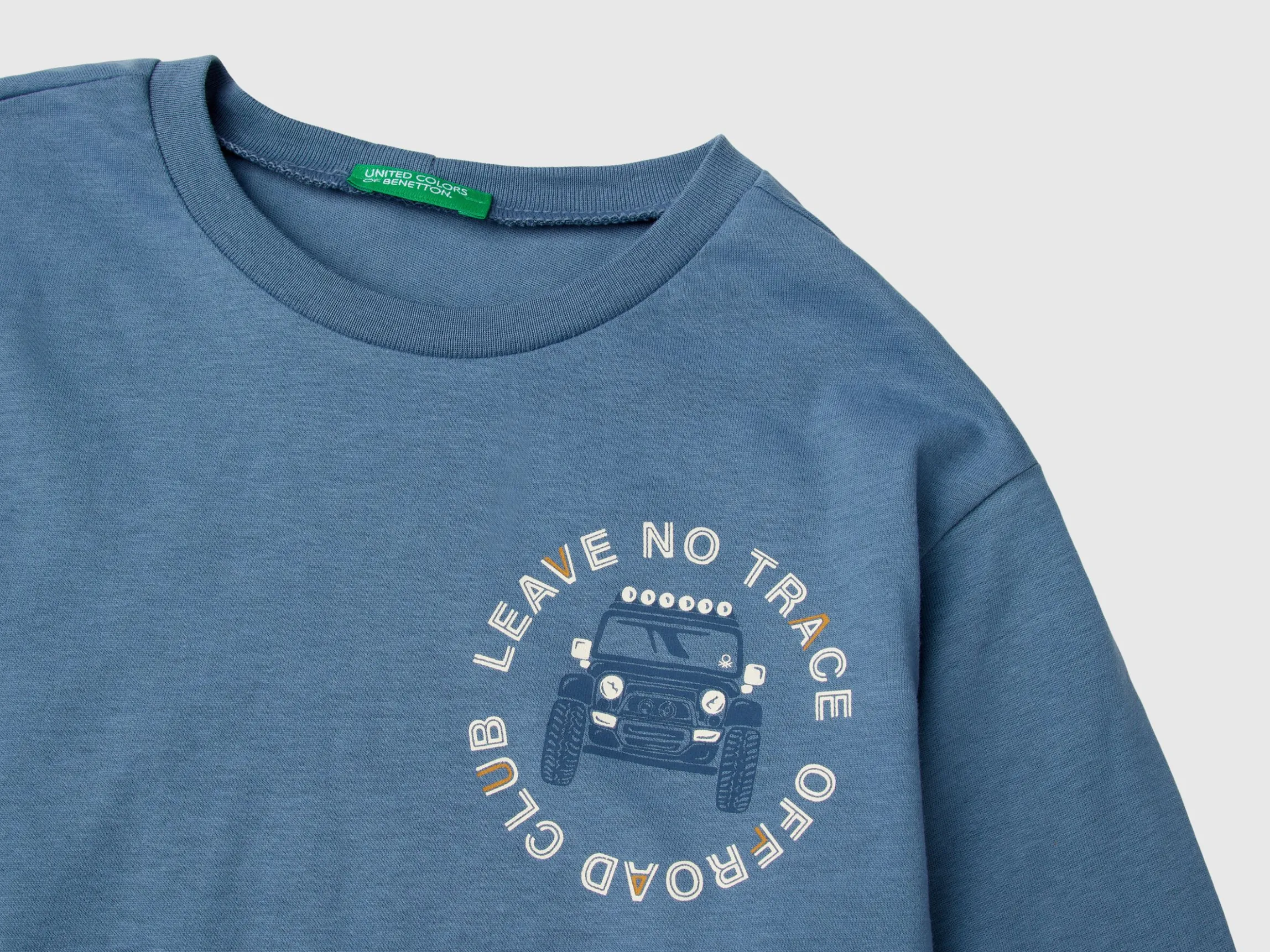 T-shirt with print in warm organic cotton