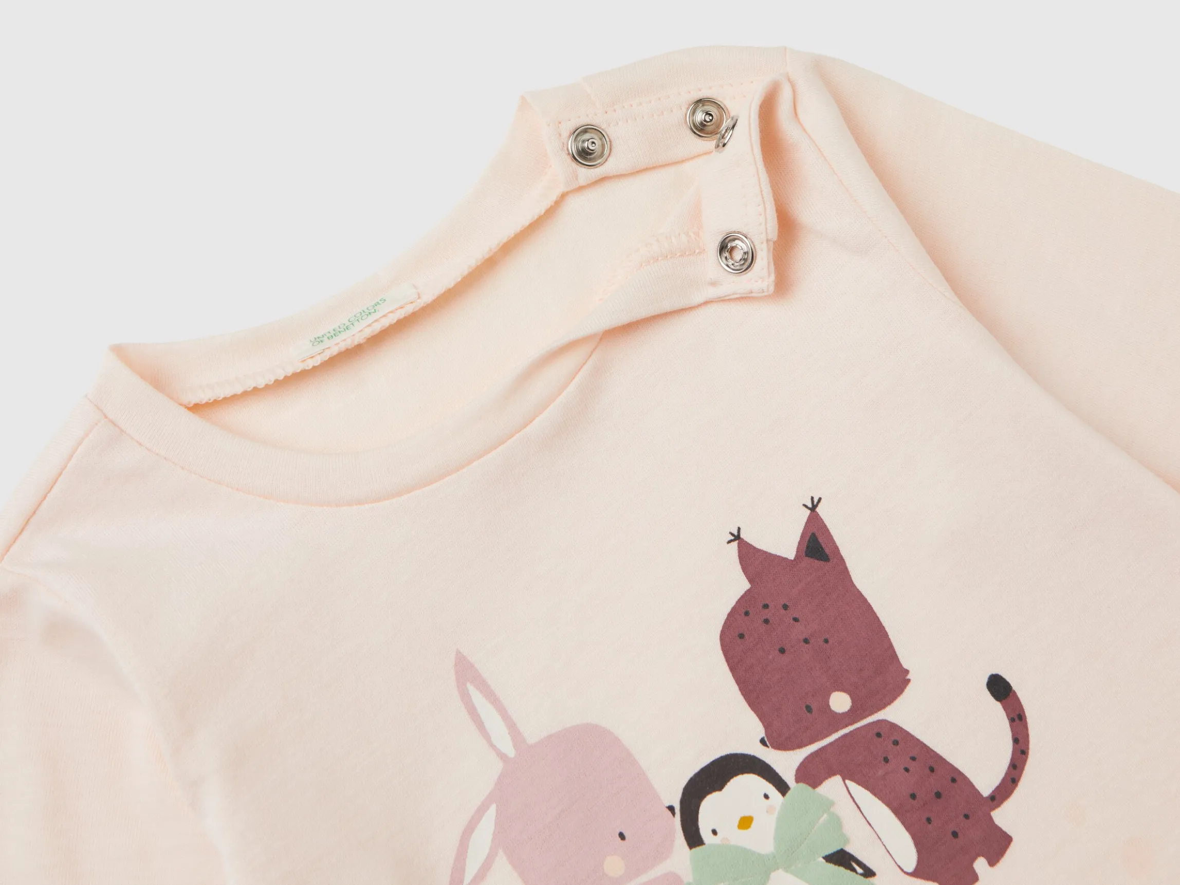 T-shirt with print in warm organic cotton