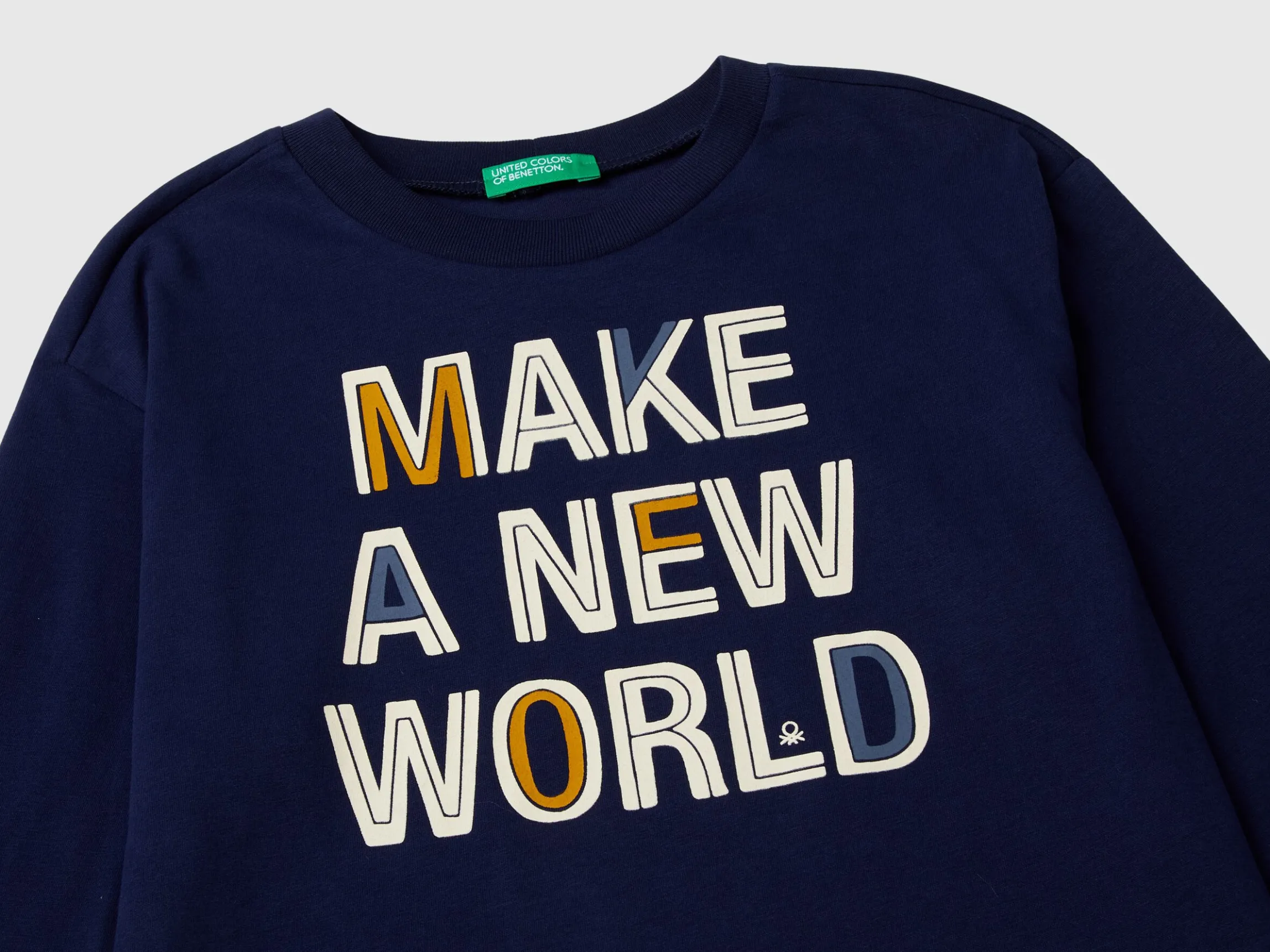 T-shirt with print in warm organic cotton