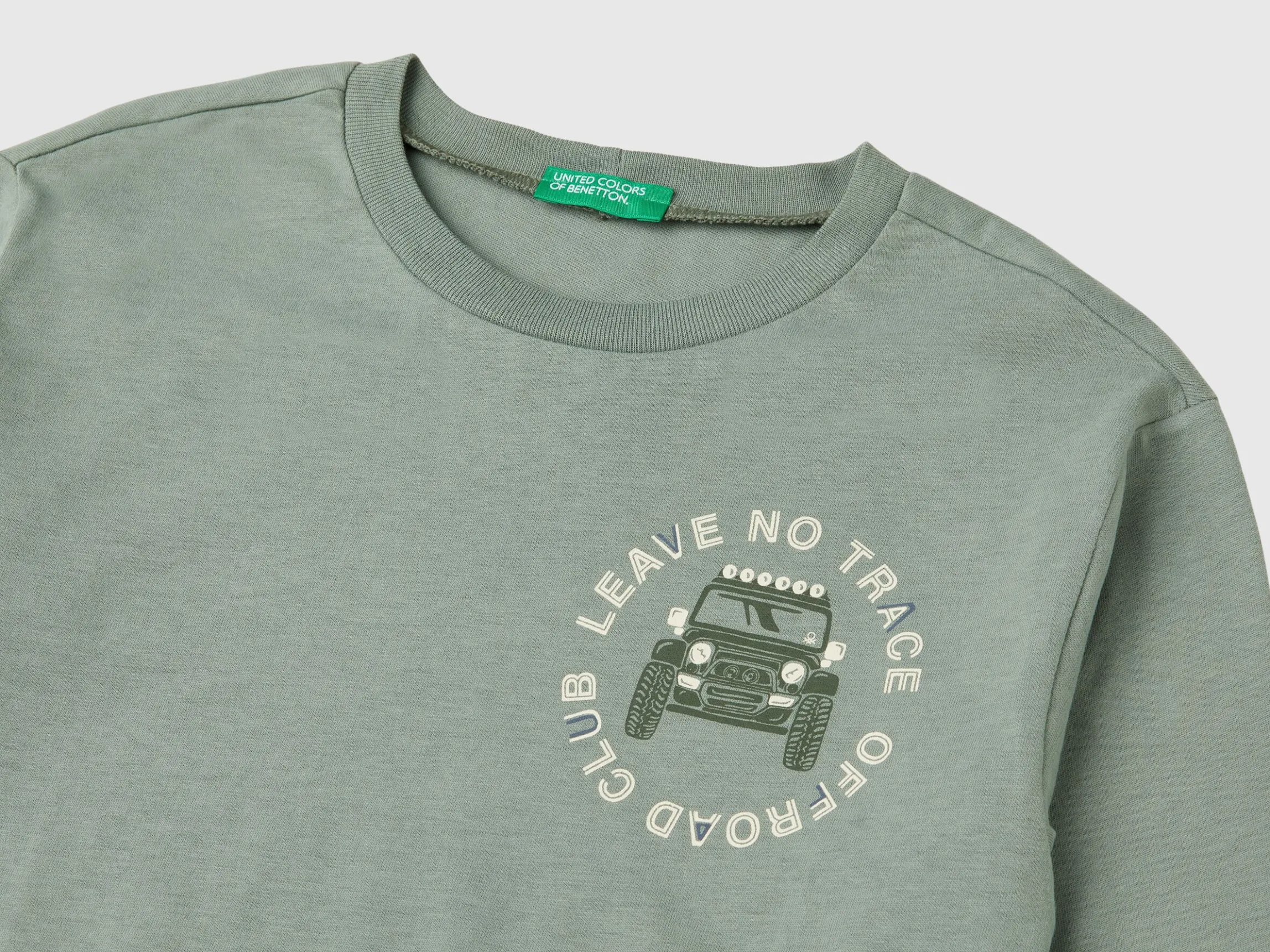 T-shirt with print in warm organic cotton