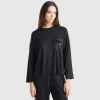T-shirt with silk pocket