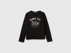 T-shirt with slogan print