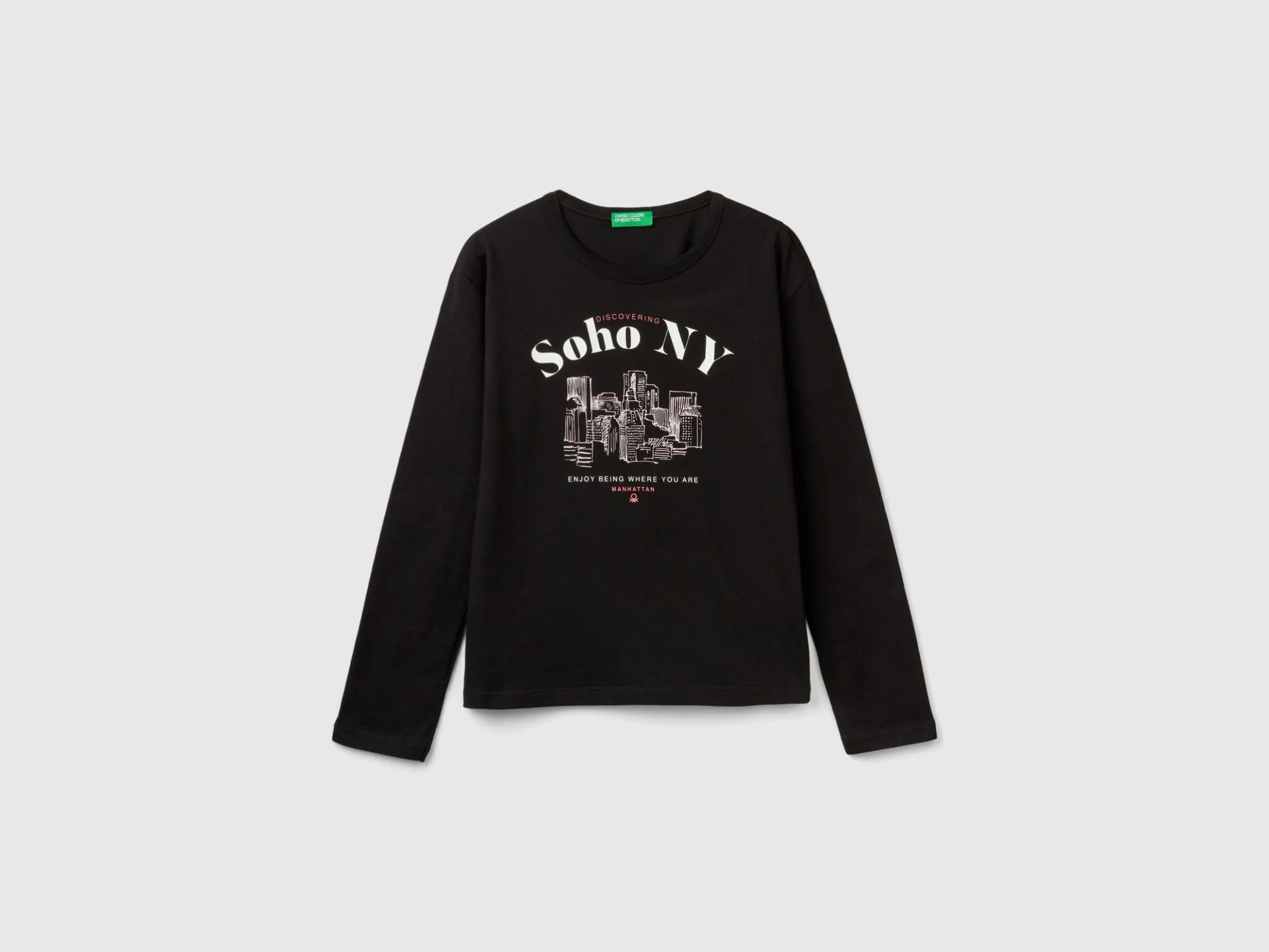 T-shirt with slogan print