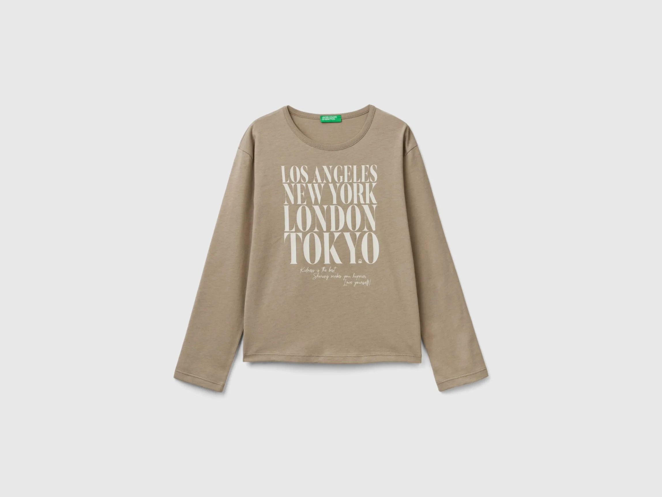 T-shirt with slogan print
